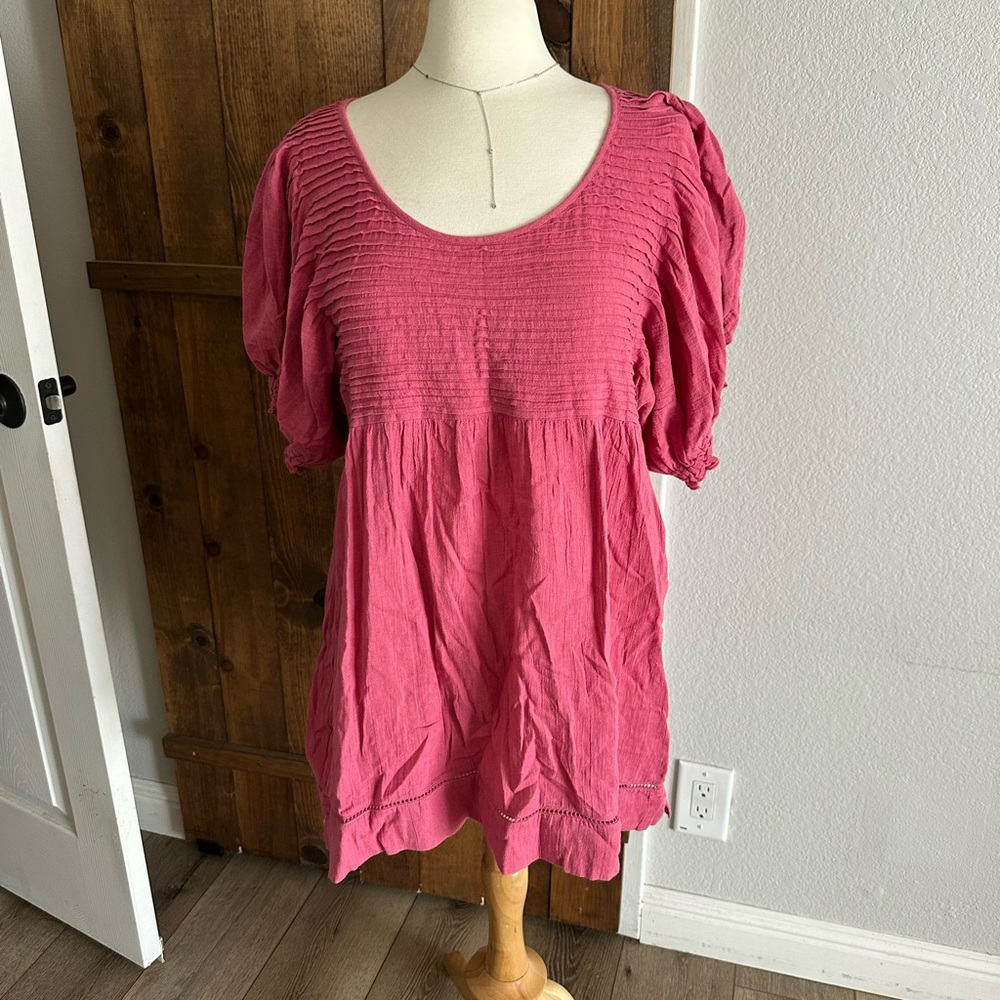 Free People Raspberry Blouse